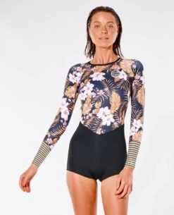 Shorty Manches Longues Femme RIP CURL G Bomb 1mm BZ 2023 -Néoprène Soldes Boutique Combinaison20femme20G20Bomb20Boyleg20ML 5